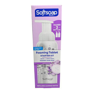 SoftSoap - Foaming Hand Soap - Starter Kit -1 bottle 2 refill tabs -Lavender